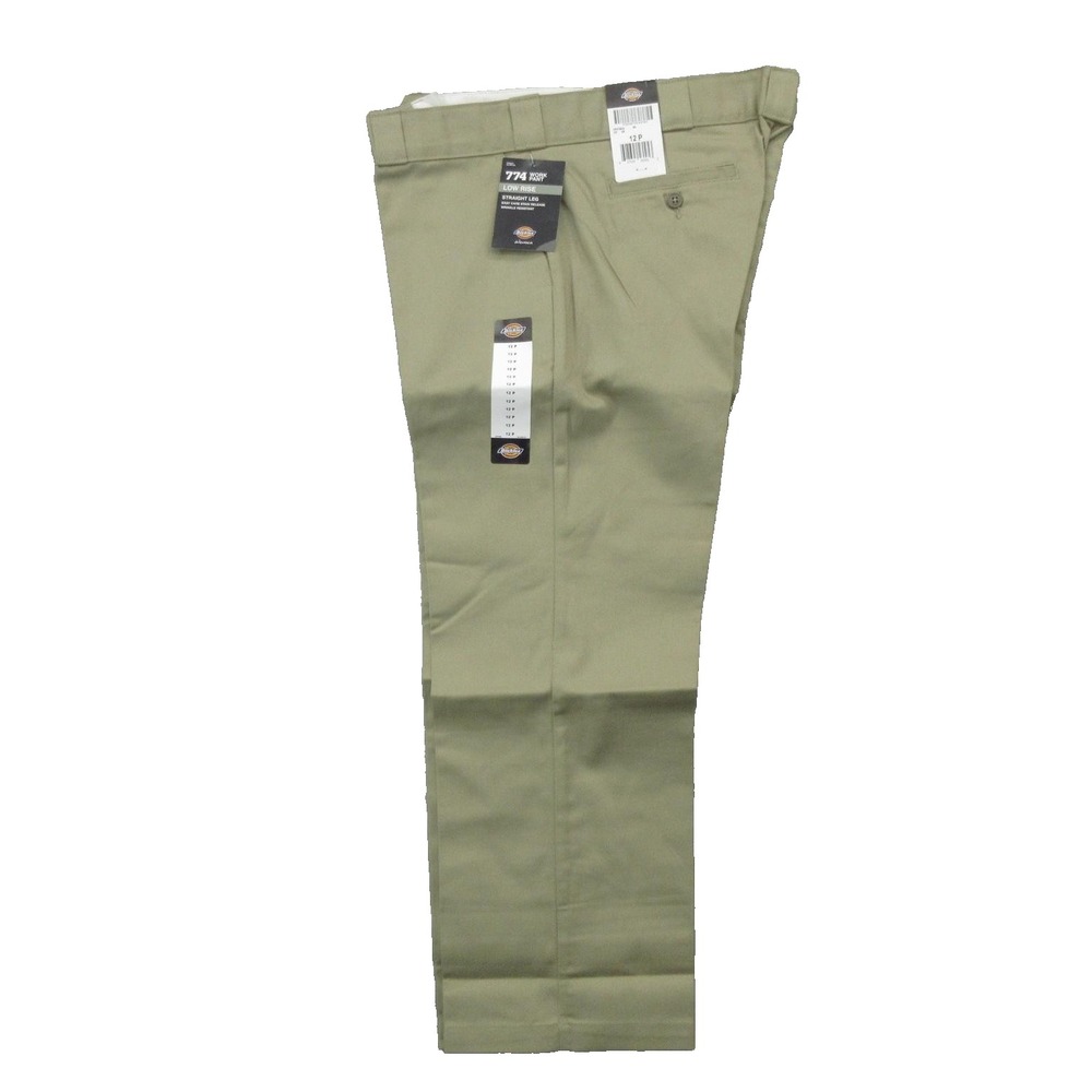 Dickies 774 Work Pants Womens 12 Petite Straight Leg Low Rise Stain Release New